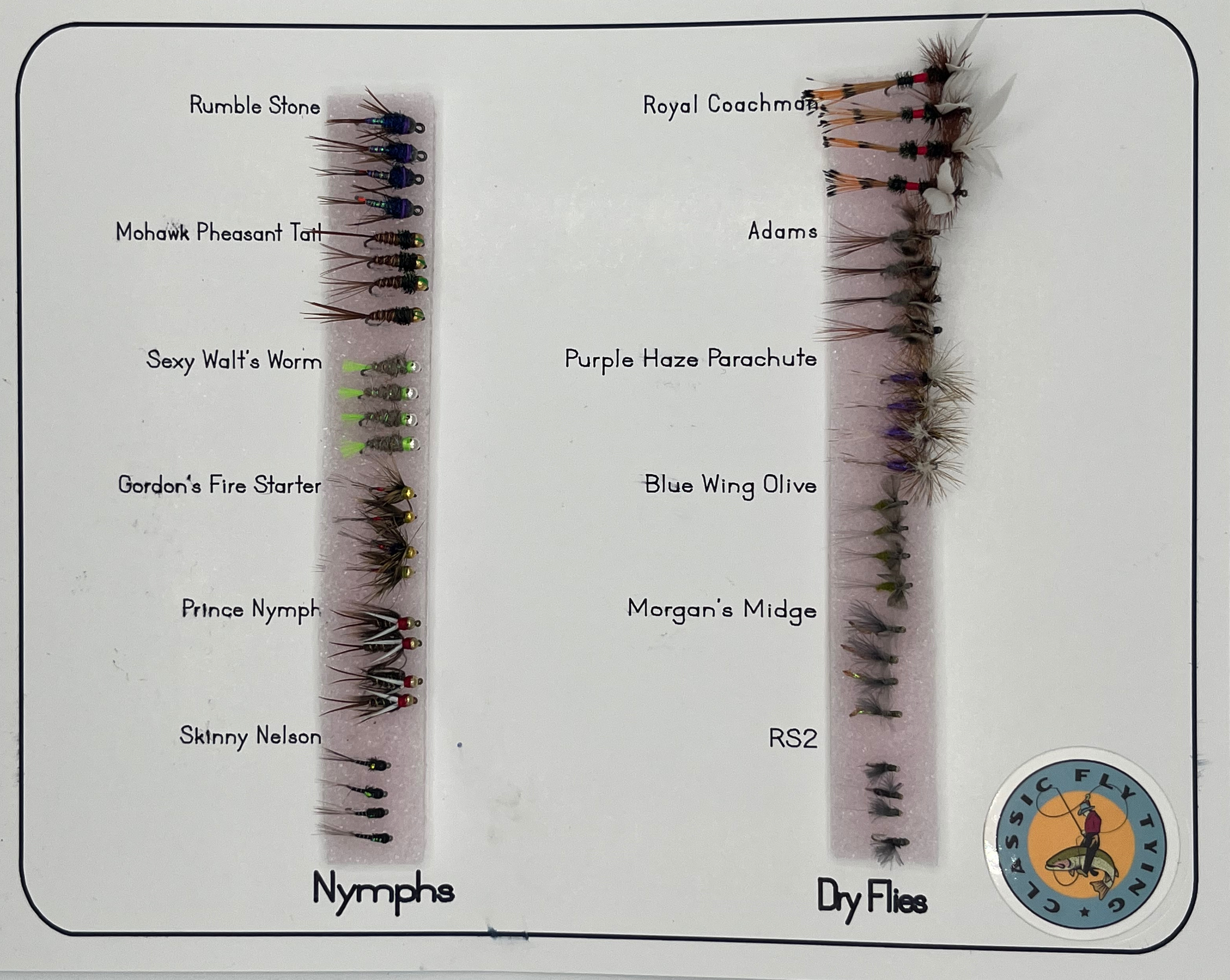 Flies donated to the Cast & Blast package at the NWTF Convention